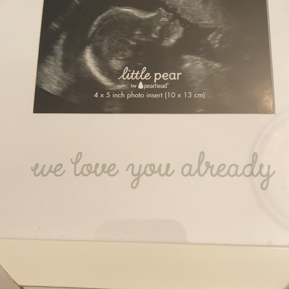 NWOT Little Pear Sonogram Frame - We love you already - Picture 5 of 5